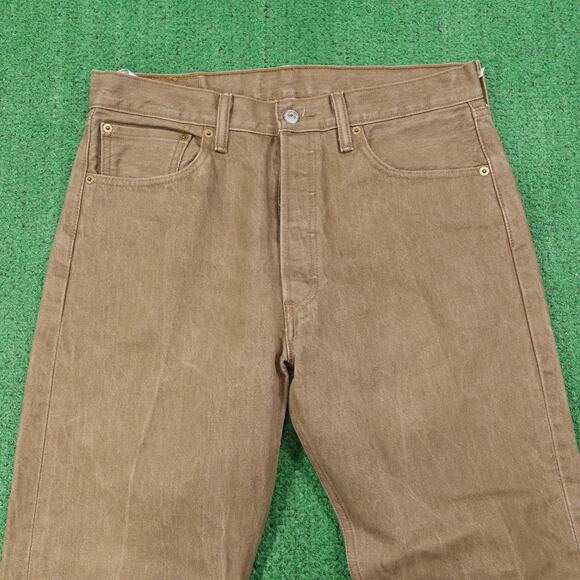 Levi's Men's Straight Jeans in Tan - Picture 2 of 14